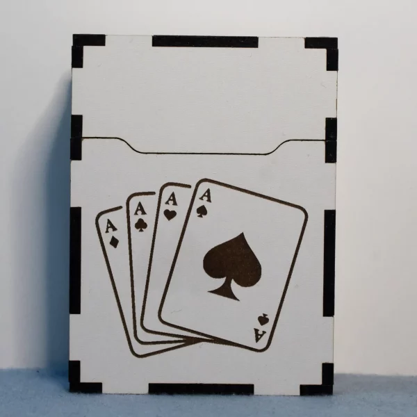 Caixa de madeira + baralho de cartas Lojinha Portuguesa