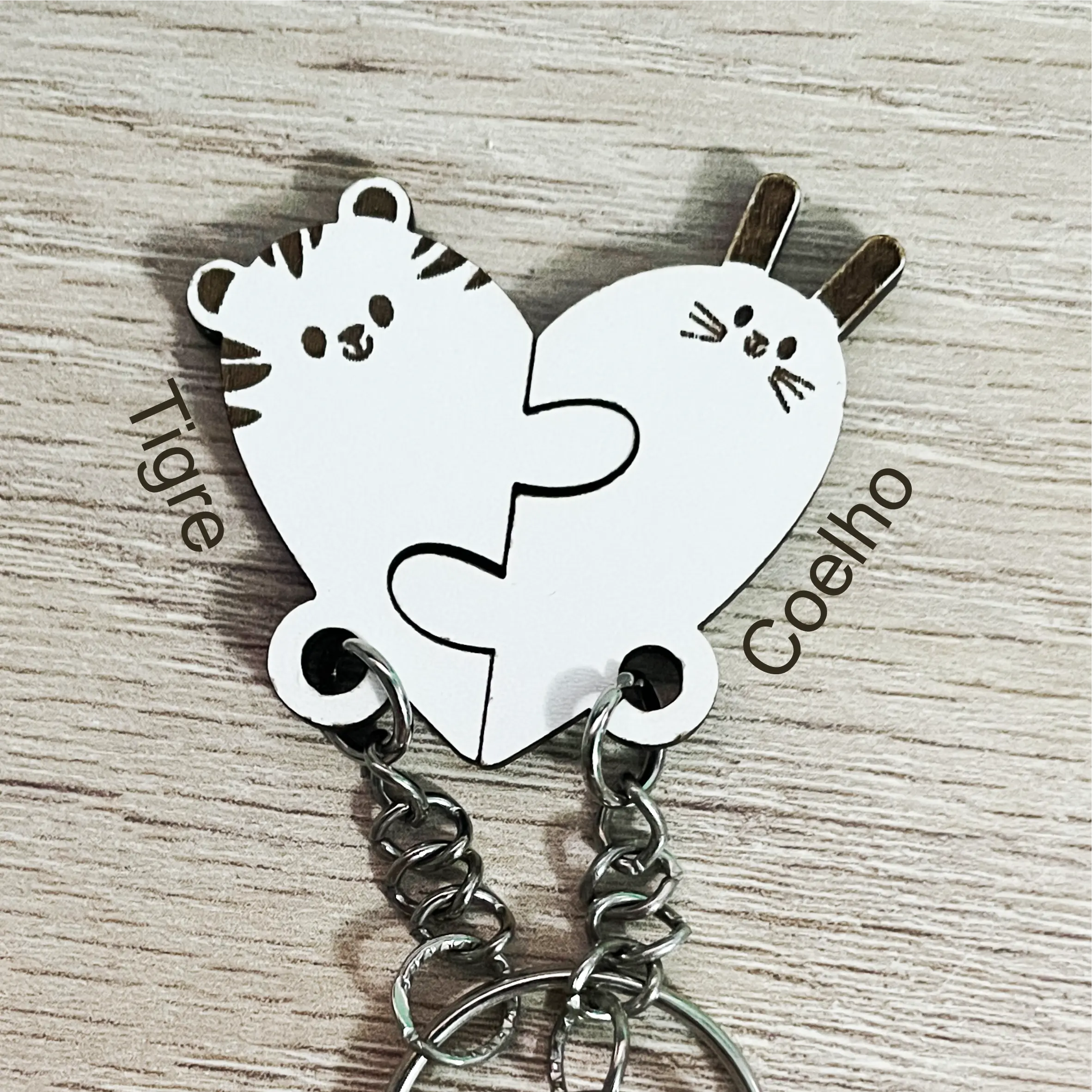 Porta-Chaves animais para casal - Lojinha Portuguesa