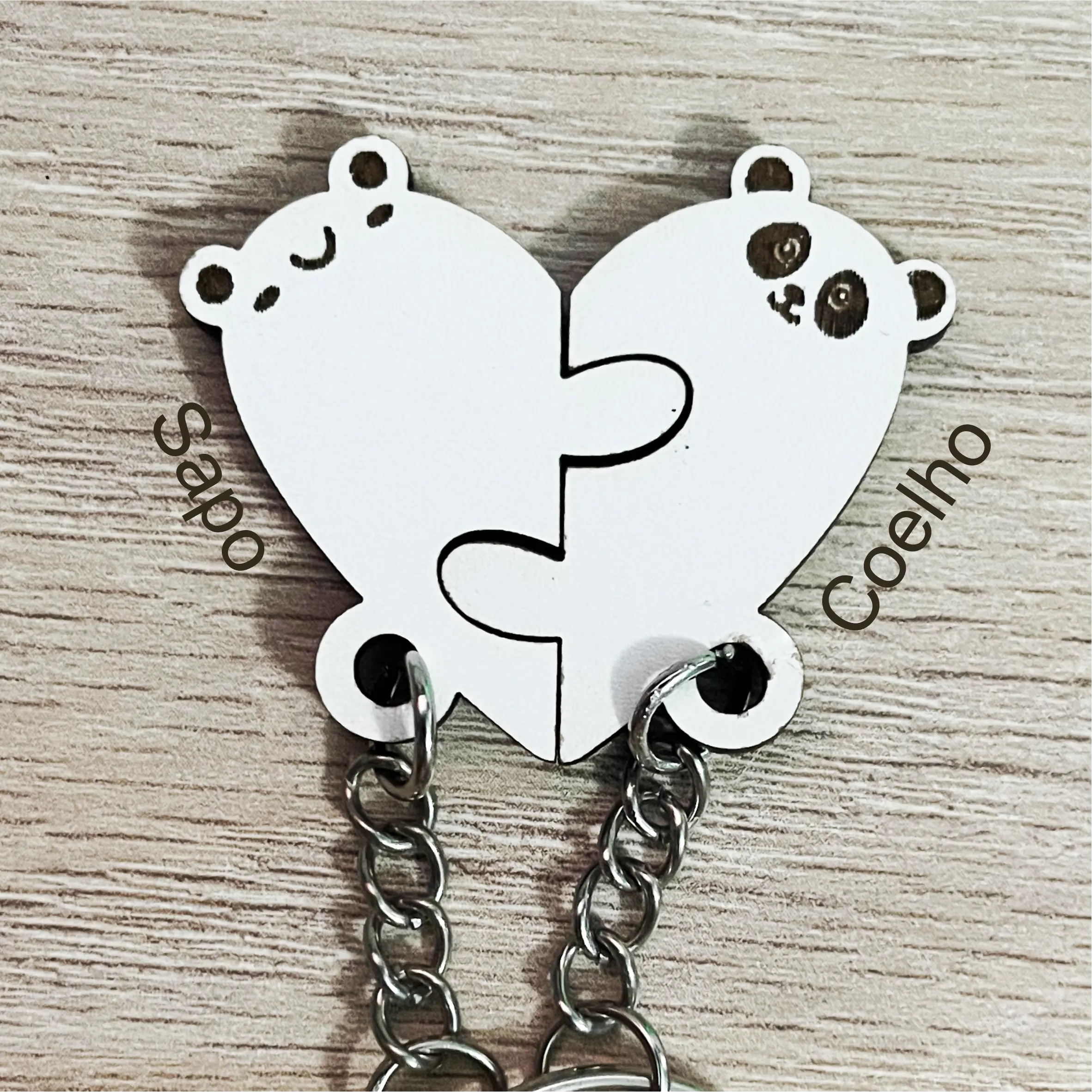 Porta-Chaves animais para casal - Lojinha Portuguesa