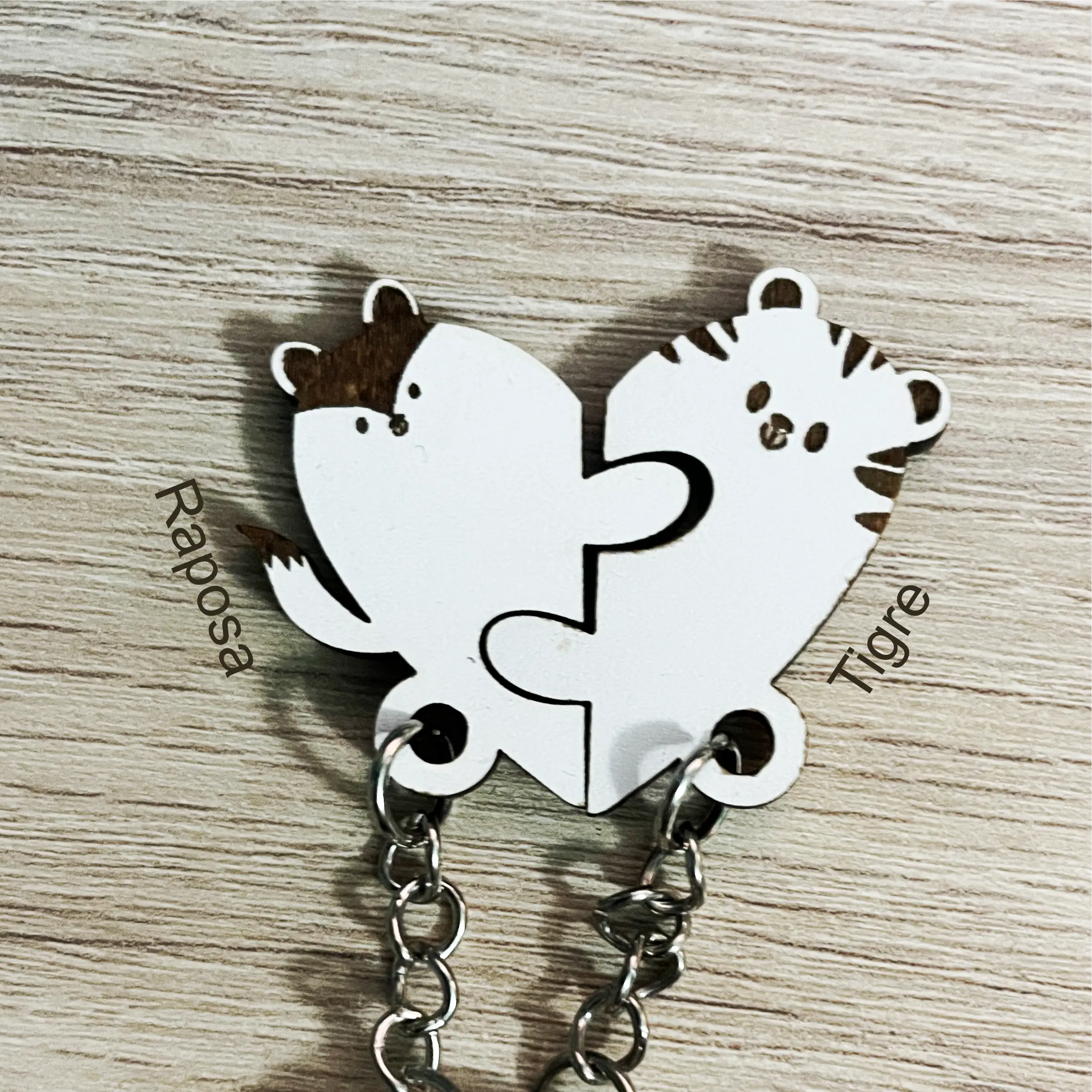 Porta-Chaves animais para casal - Lojinha Portuguesa