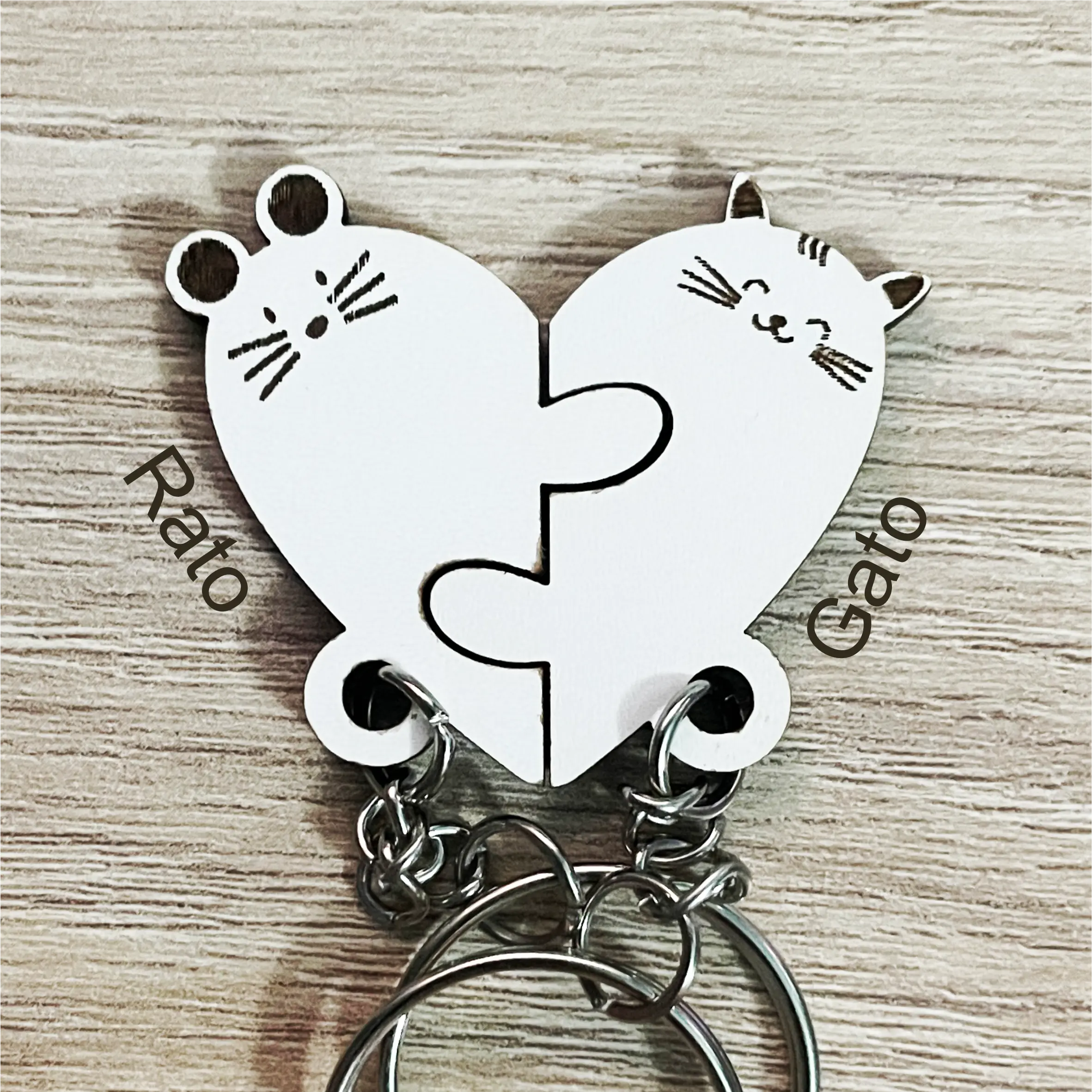 Porta-Chaves animais para casal - Lojinha Portuguesa