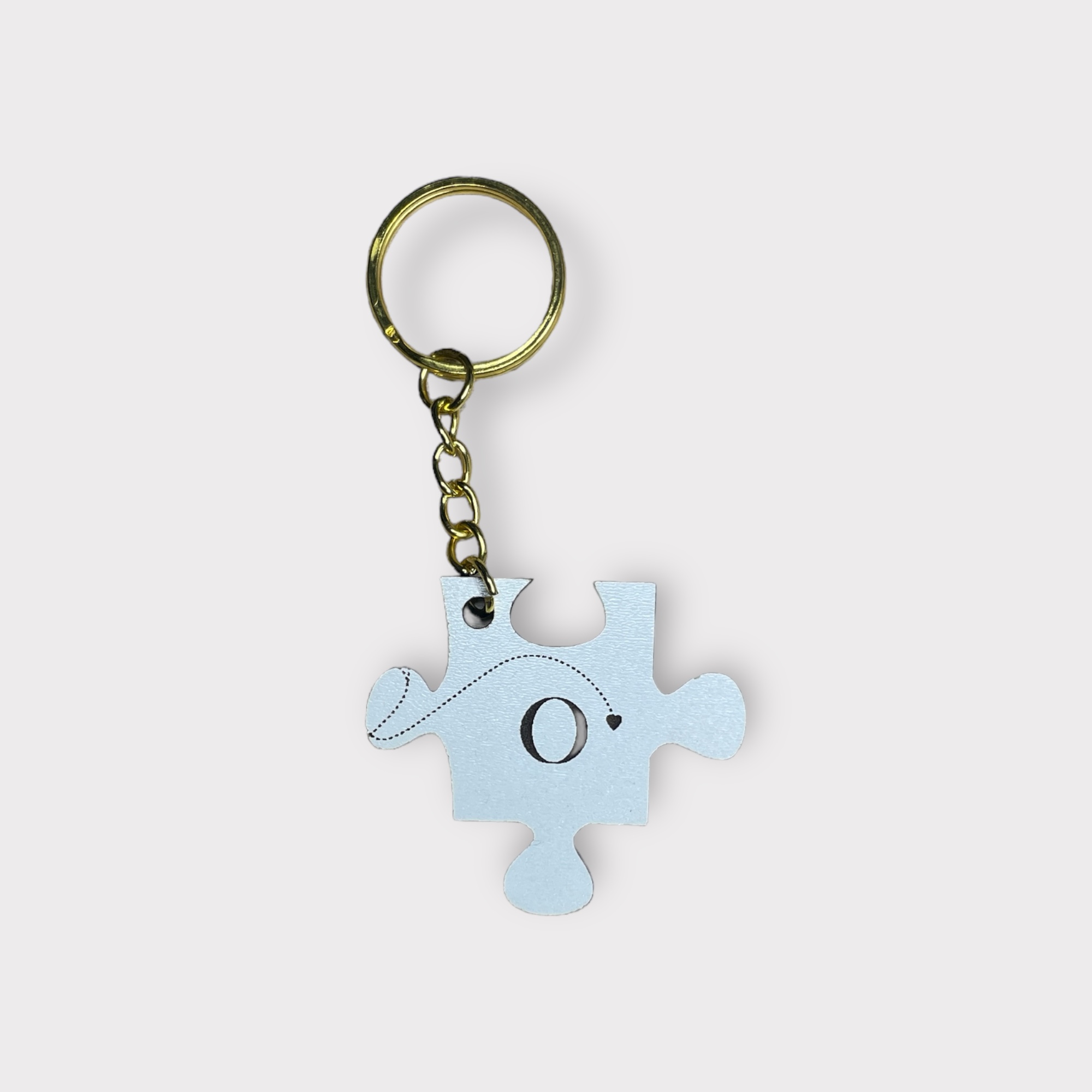 Conjunto de dois porta-chaves com inicial - Image 5