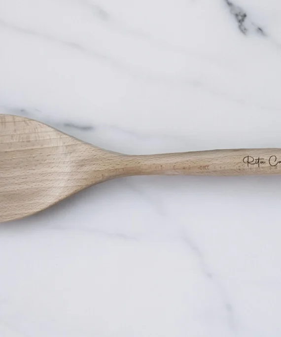 Espátula de Madeira - Colher de Sopa - Colher de Cozinhar - Lojinha Portuguesa