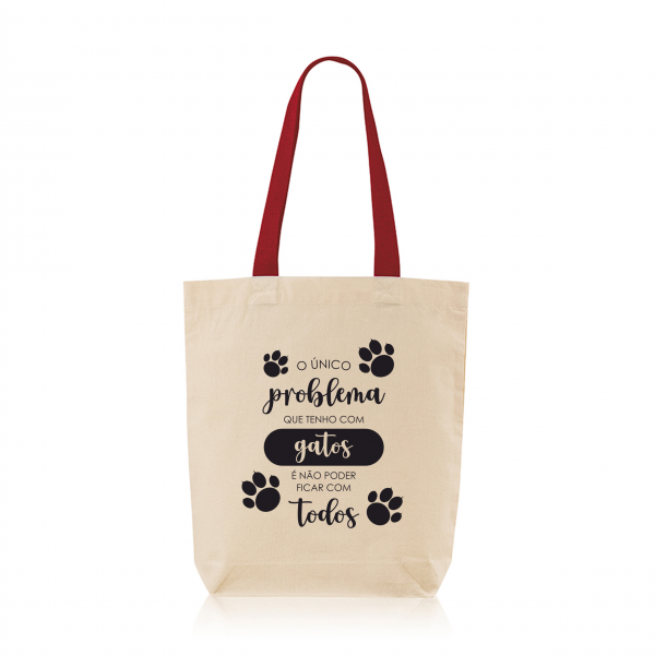O Unico problema que tenho com gatos é não poder ficar com todos - Lojinha Portuguesa - Totte Bag