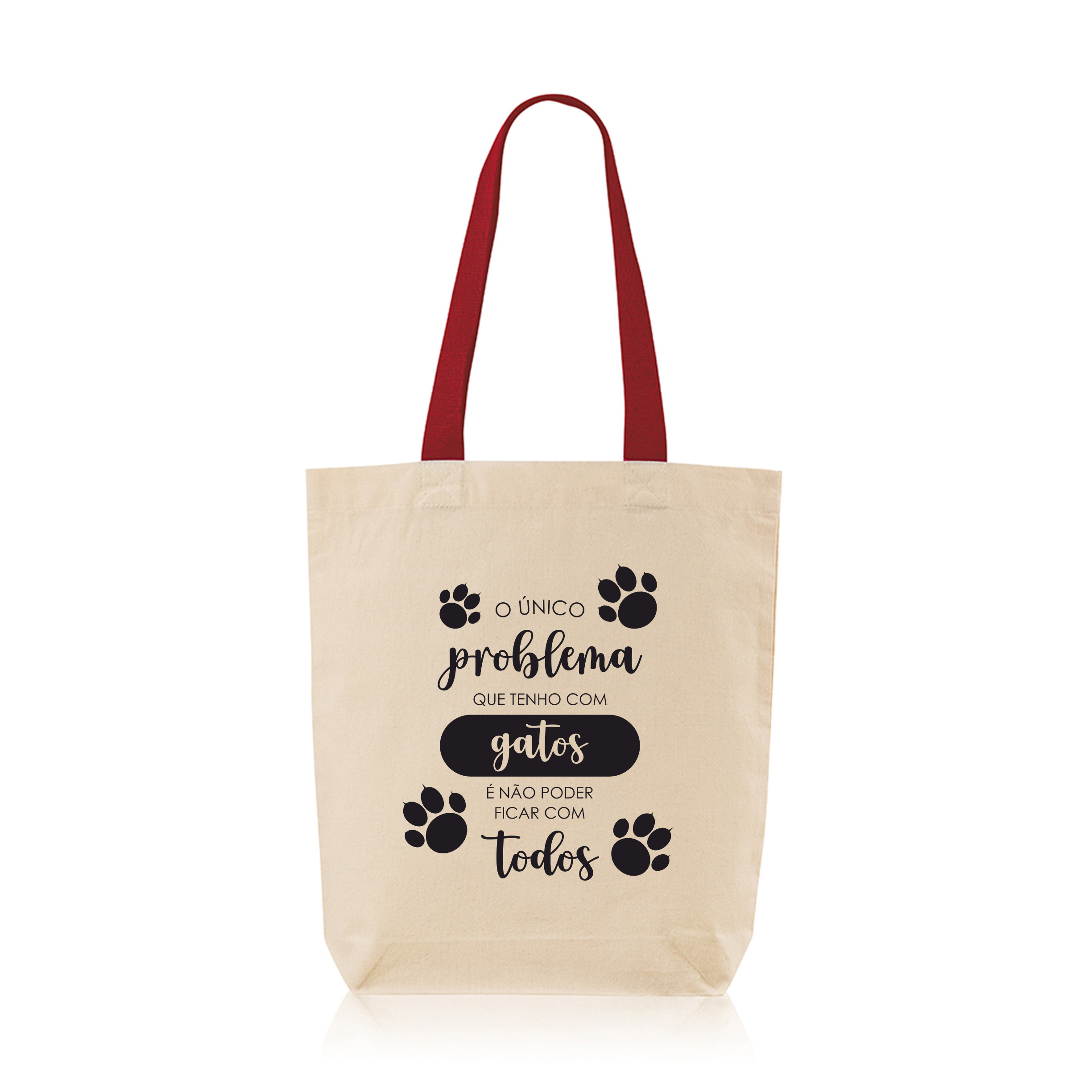 O Unico problema que tenho com gatos é não poder ficar com todos - Lojinha Portuguesa - Totte Bag
