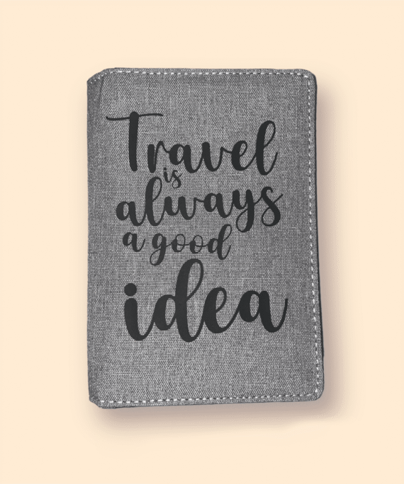Bolsa para Passaporte - Travel is always a good idea - Lojinha Portuguesa