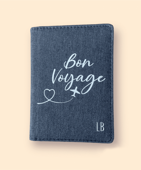 Bolsa para Passaporte - Bon Voyage - Lojinha Portuguesa