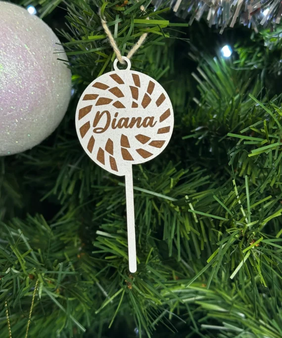 Bolas de natal de MDF, personalizadas, Decoração natalícia - Lojinha Portuguesa