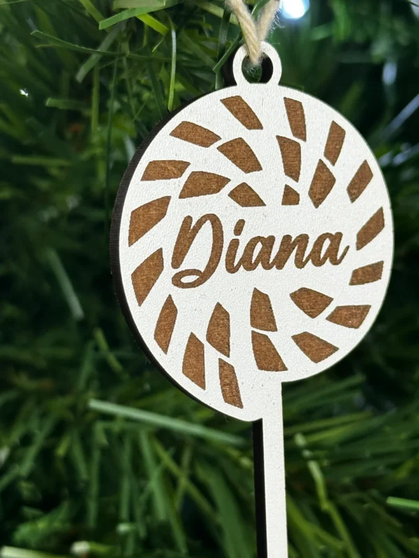 Bolas de natal de MDF, personalizadas, Decoração natalícia - Lojinha Portuguesa