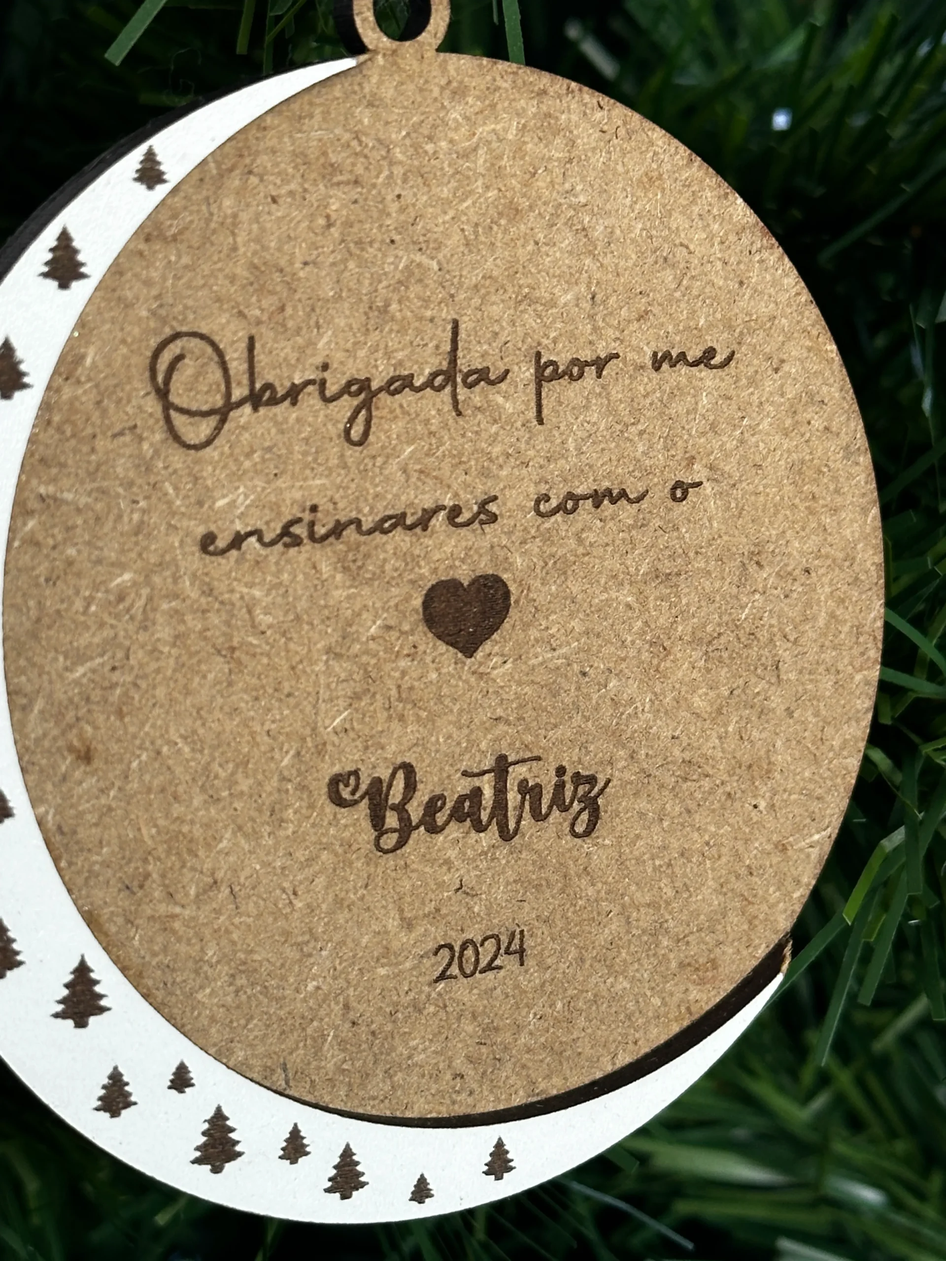 Bolas de natal de MDF, personalizadas, Decoração natalícia - Lojinha Portuguesa