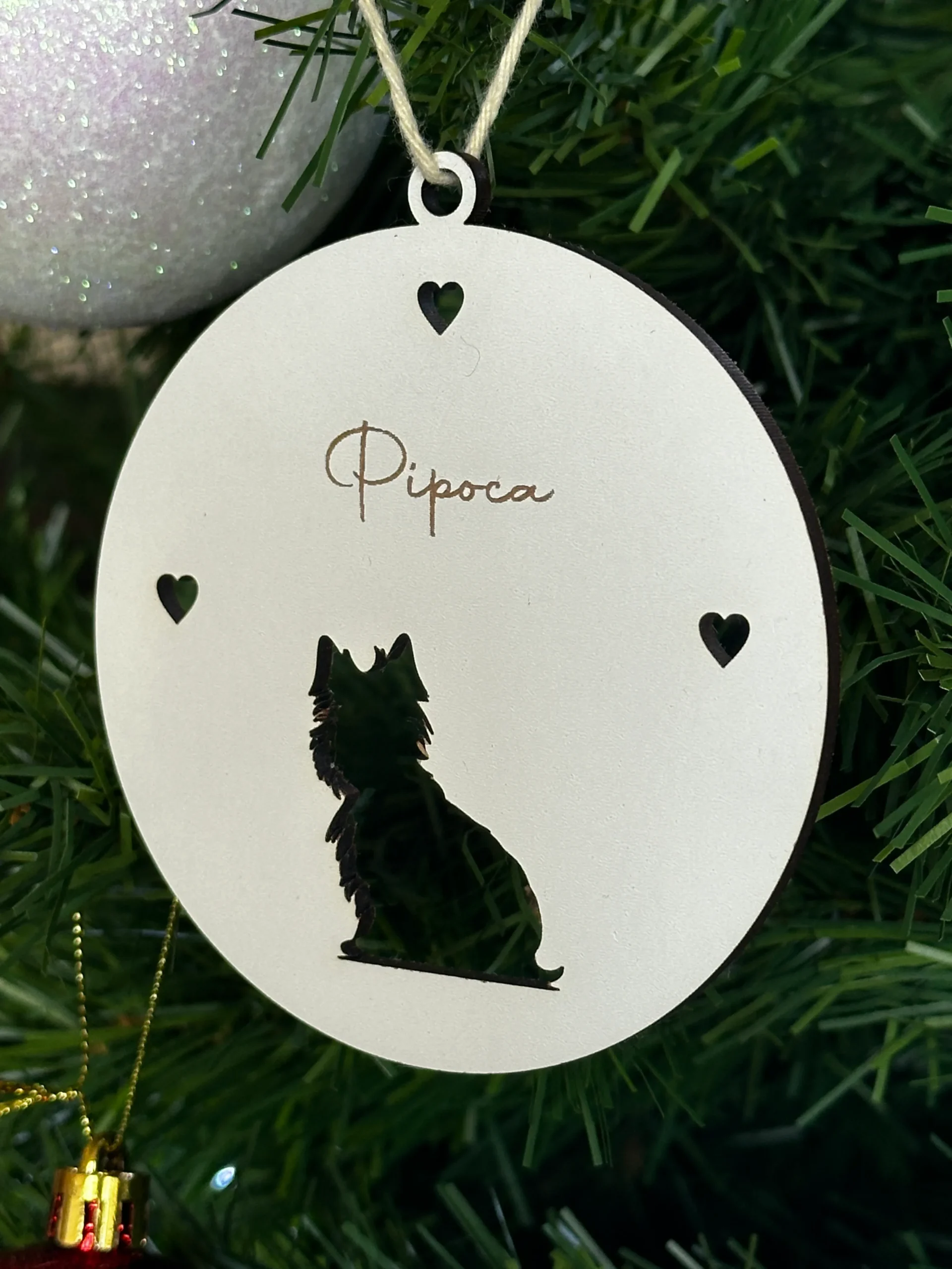 Bolas de natal de MDF, personalizadas, Decoração natalícia - Lojinha Portuguesa