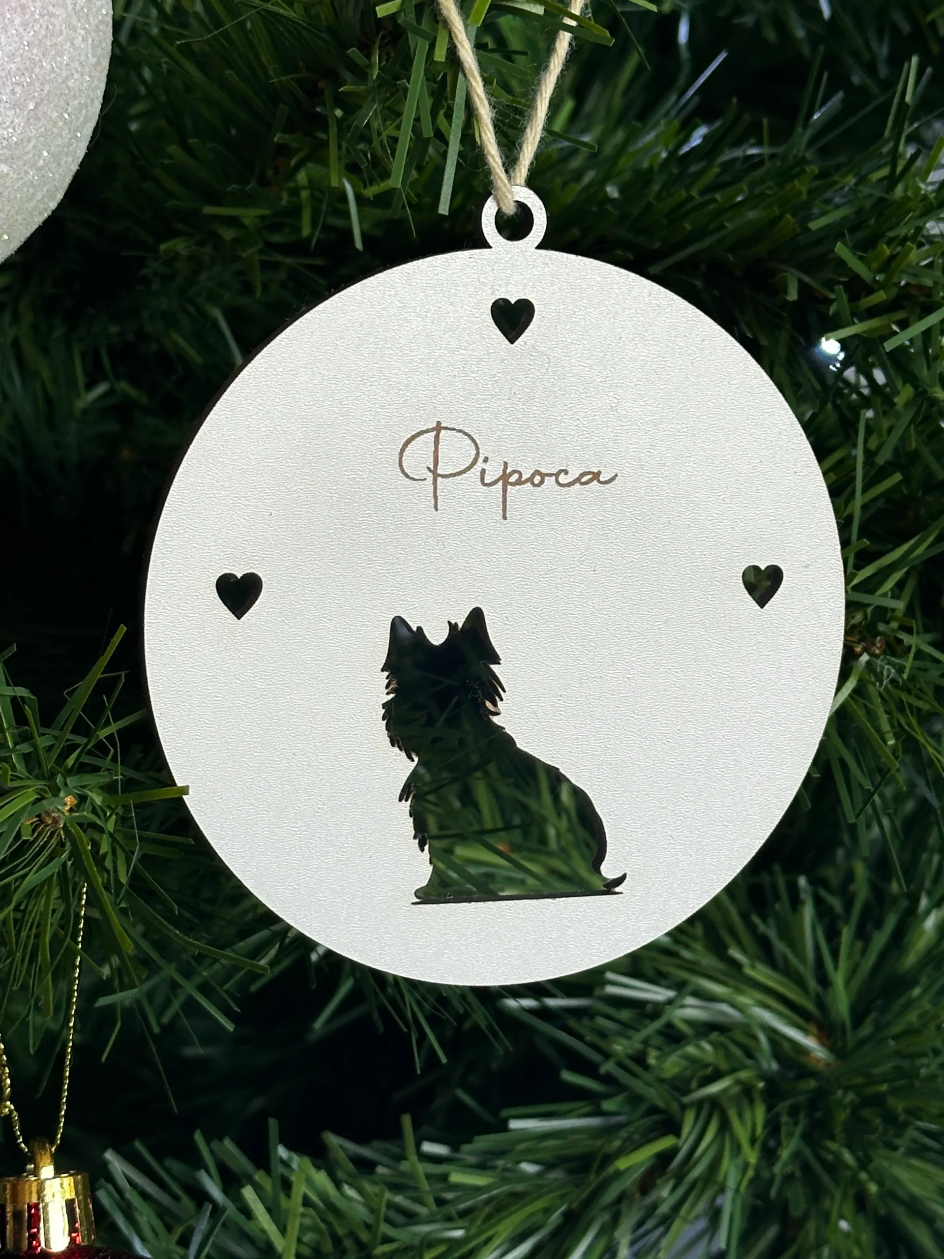 Bolas de natal de MDF, personalizadas, Decoração natalícia - Lojinha Portuguesa