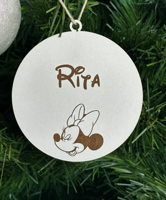 Bolas de natal de MDF, personalizadas, Decoração natalícia - Lojinha Portuguesa