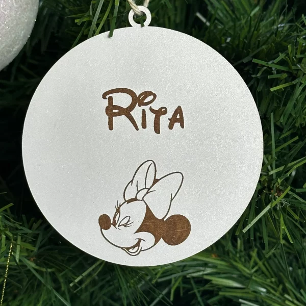 Bolas de natal de MDF, personalizadas, Decoração natalícia - Lojinha Portuguesa