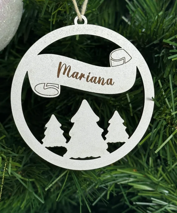 Bolas de natal de MDF, personalizadas, Decoração natalícia - Lojinha Portuguesa