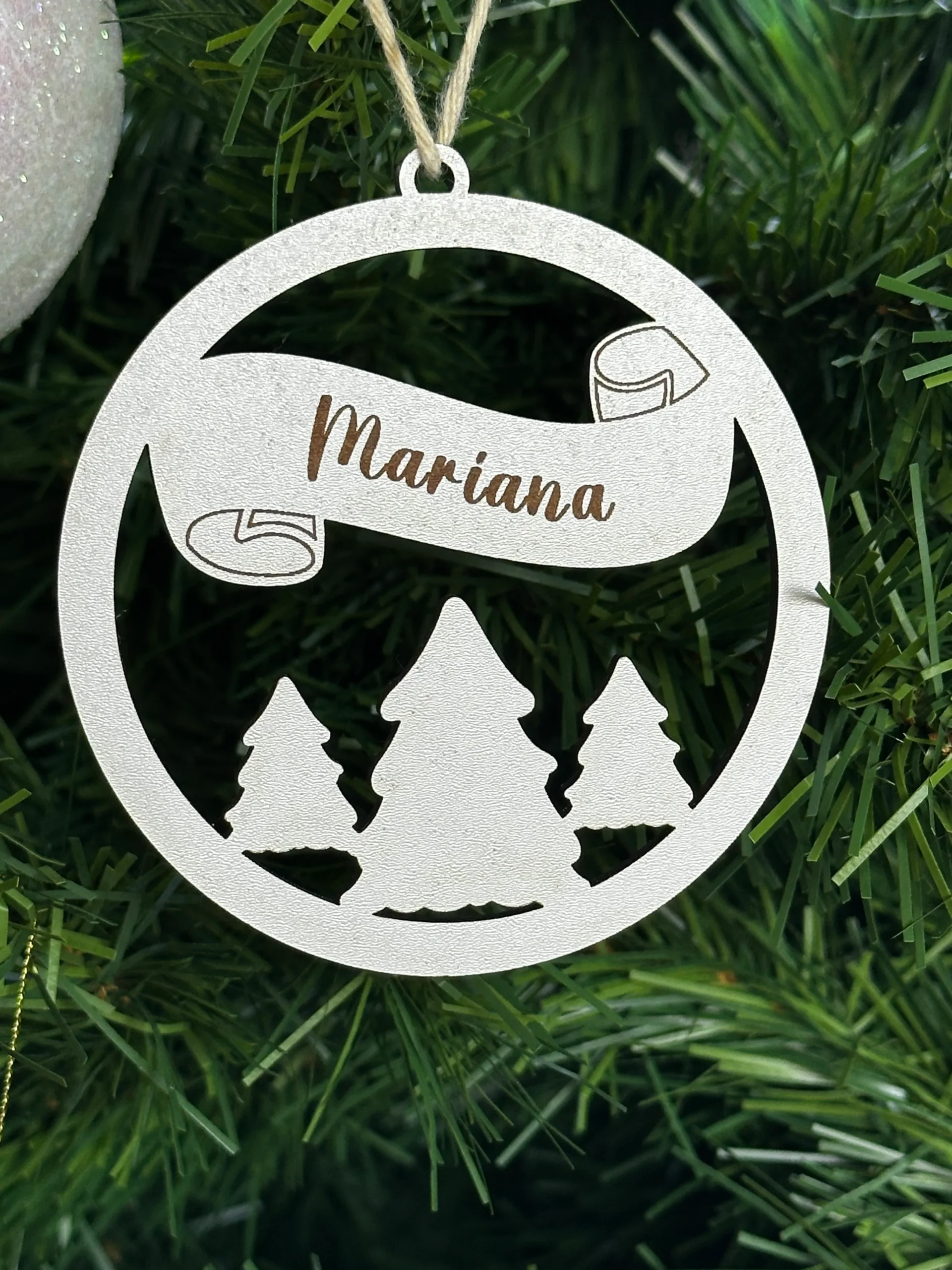 Bolas de natal de MDF, personalizadas, Decoração natalícia - Lojinha Portuguesa