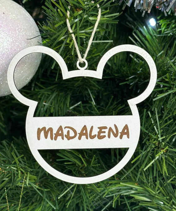 Bolas de natal de MDF, personalizadas, Decoração natalícia - Lojinha Portuguesa