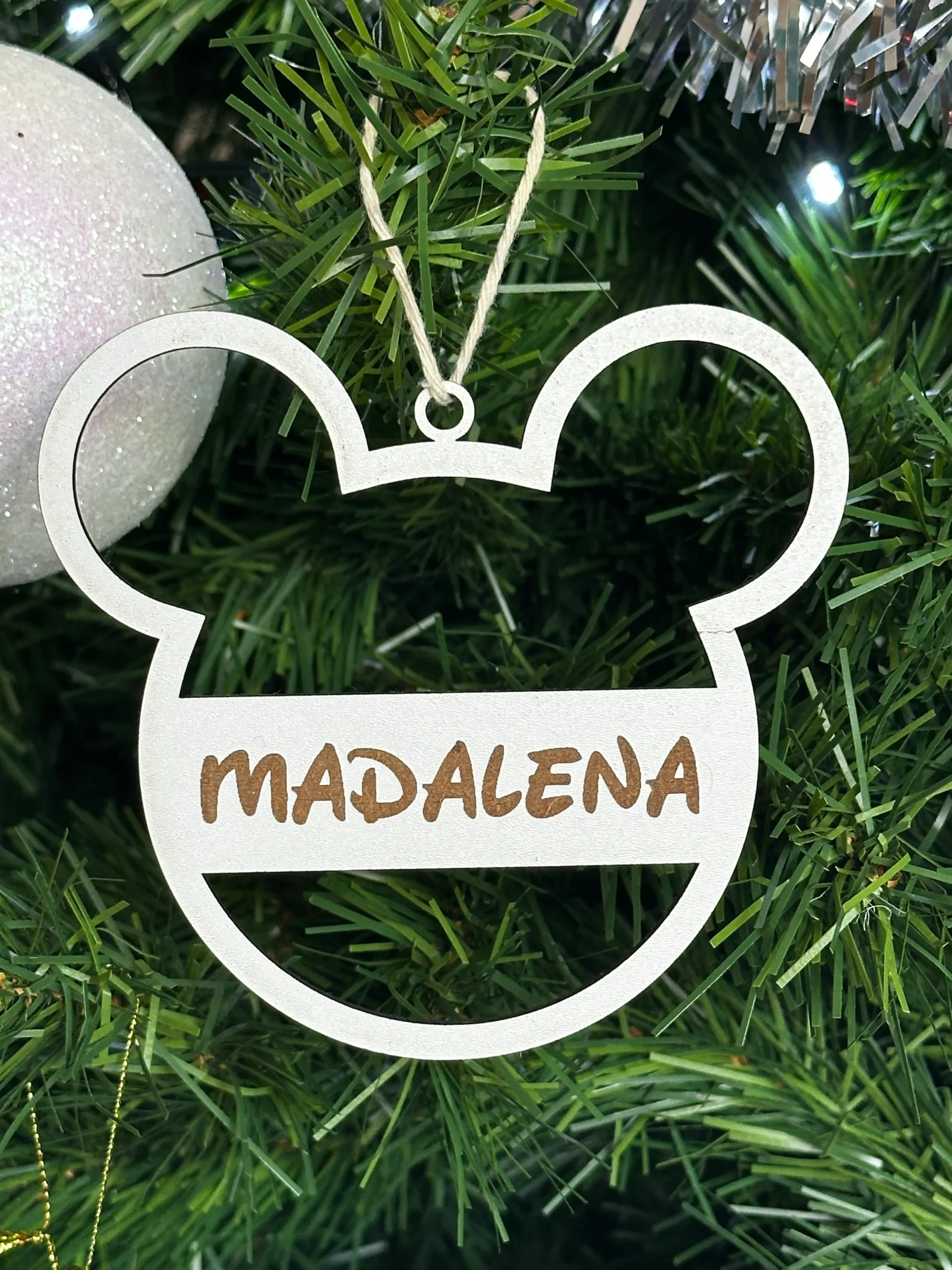 Bolas de natal de MDF, personalizadas, Decoração natalícia - Lojinha Portuguesa