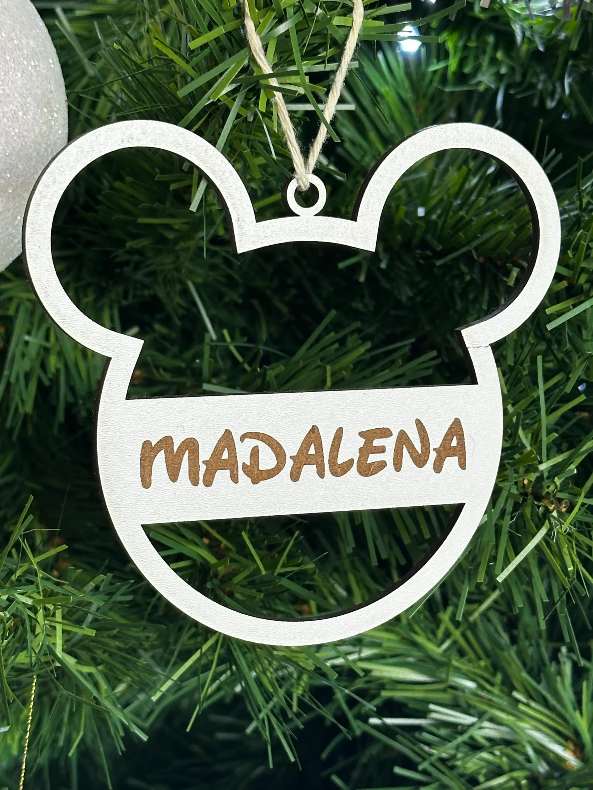 Bolas de natal de MDF, personalizadas, Decoração natalícia - Lojinha Portuguesa