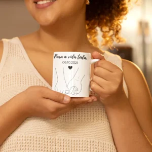 Caneca personalizada a vida toda dia dos namorados