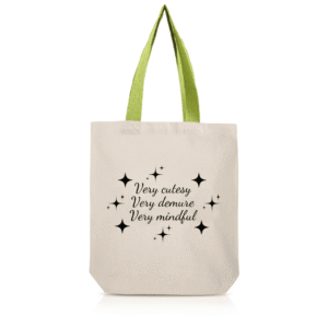 Saco de pano very demure dia dos namorados