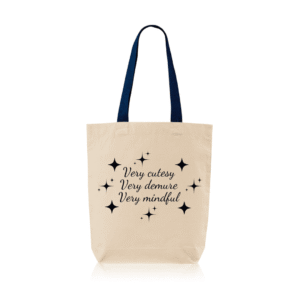 Saco de pano very demure dia dos namorados