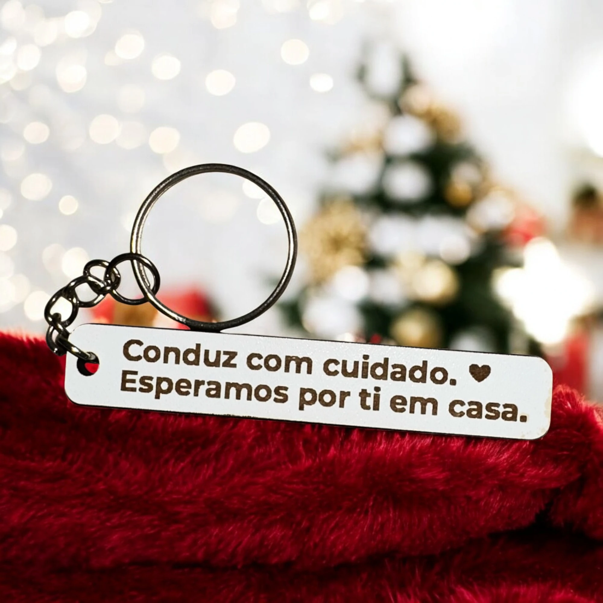 Porta-chaves "Conduz com cuidado..."