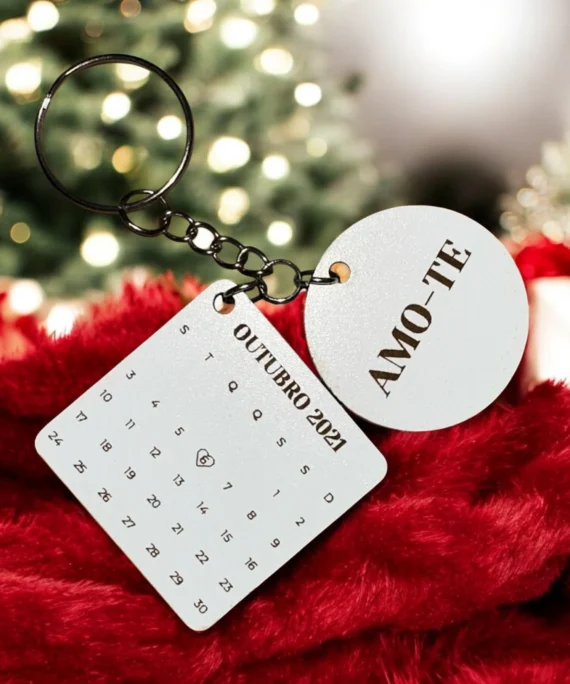 Porta-chaves personalizado calendário