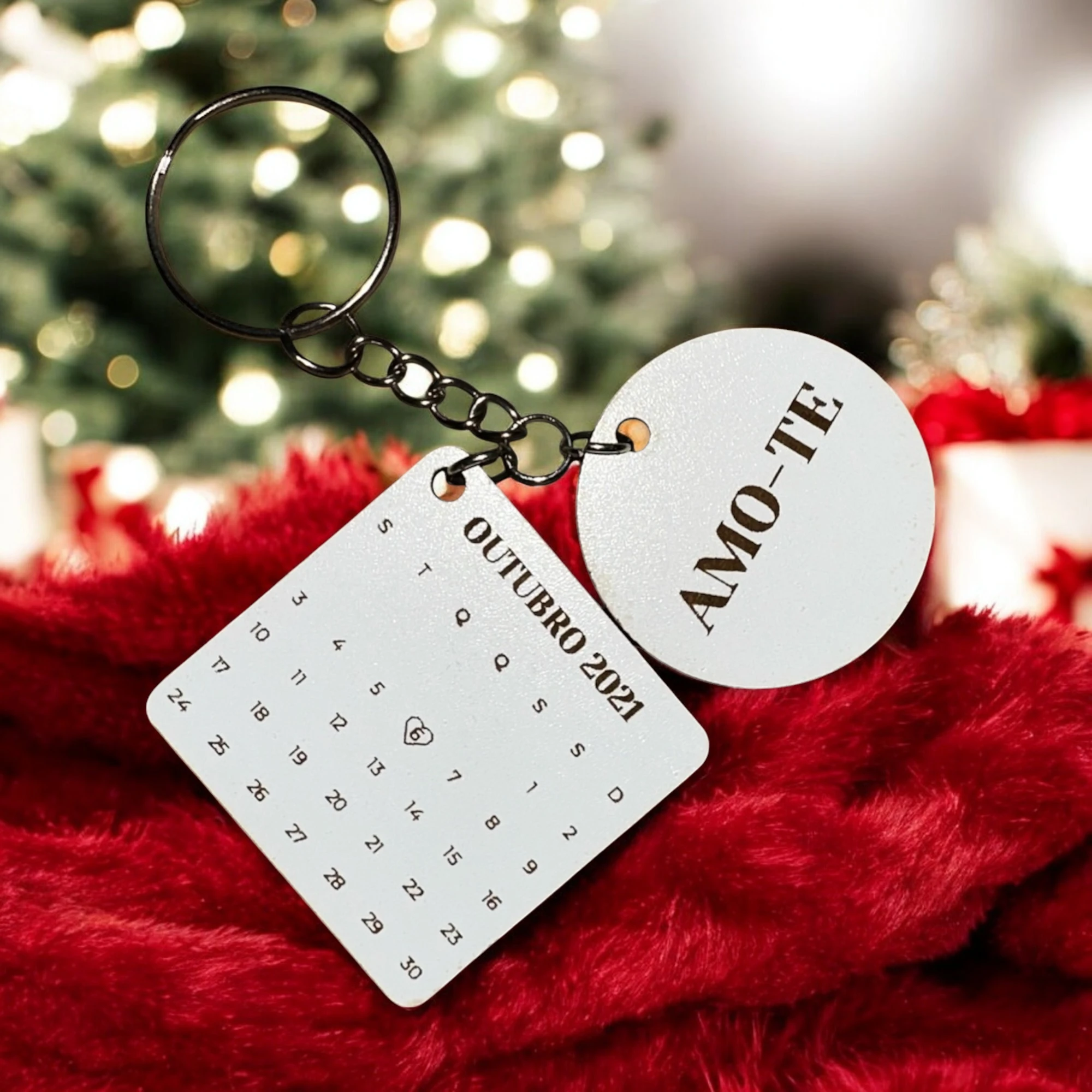 Porta-chaves personalizado calendário