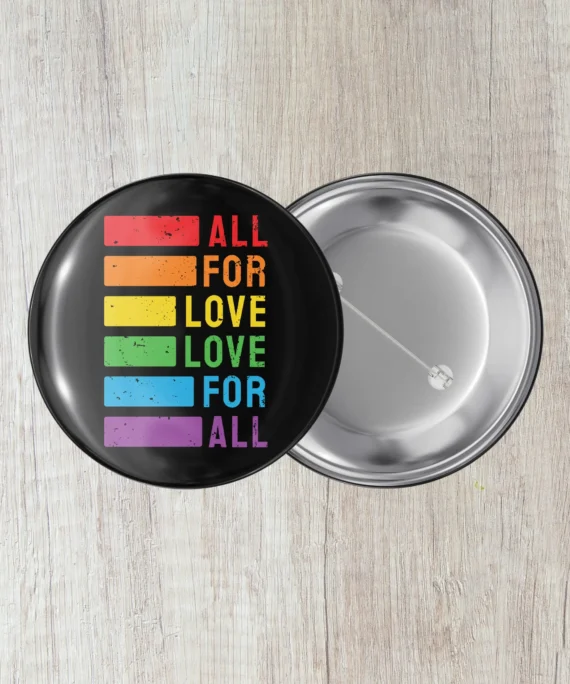 Crachá LGBT+ (All for love, love for all)