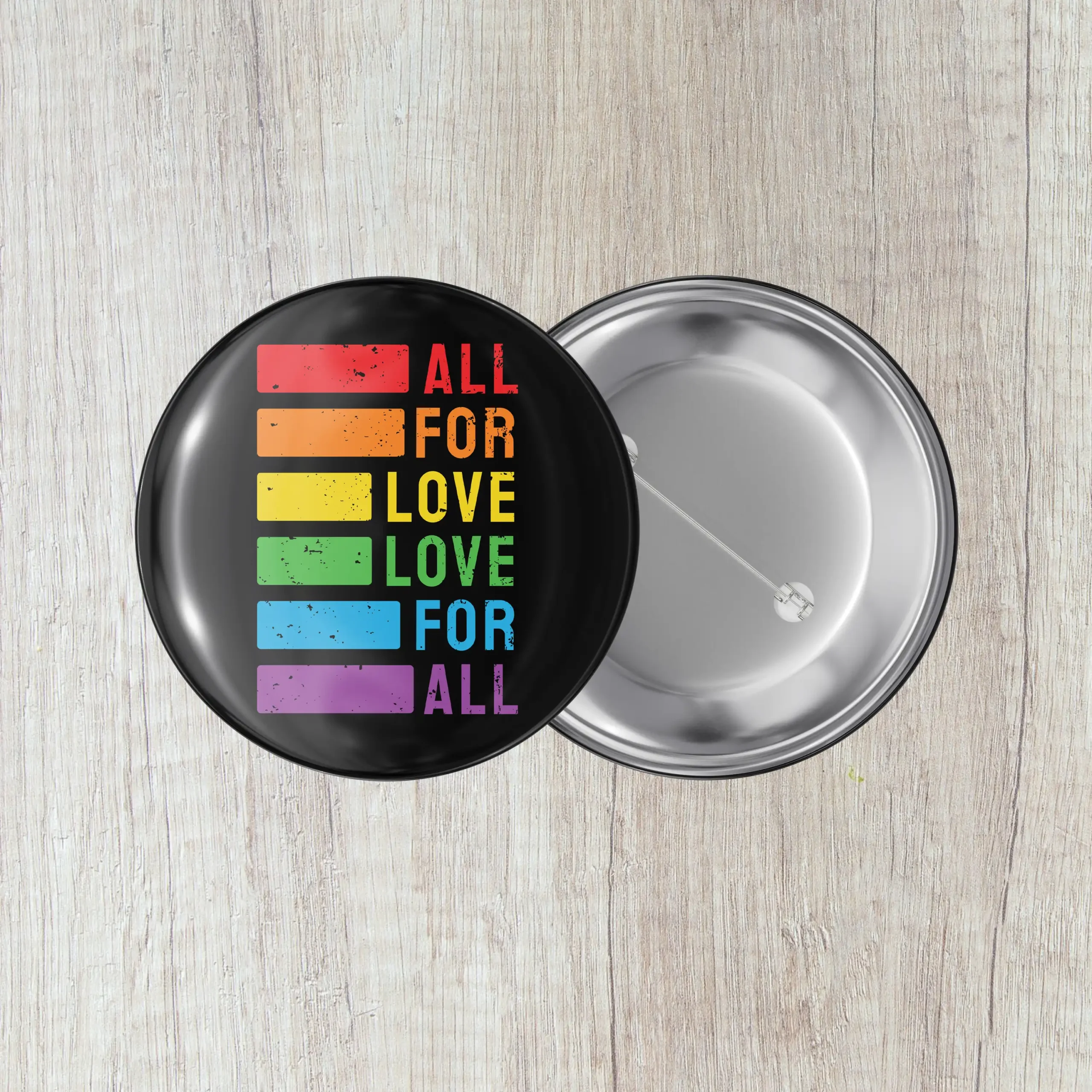 Crachá LGBT+ (All for love, love for all)