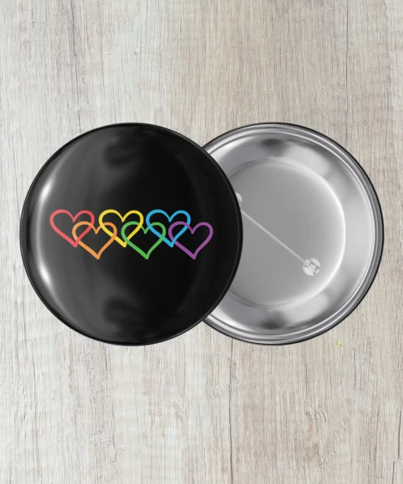 Crachá LGBT+ (Hearts)