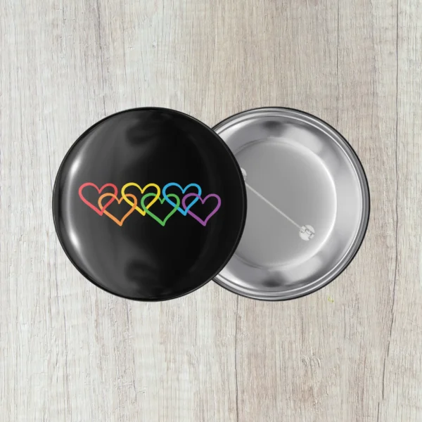 Crachá LGBT+ (Hearts)