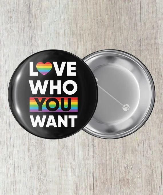 Crachá LGBT+ (Love who you want)