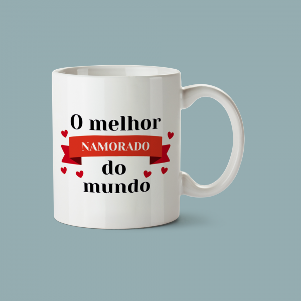 Caneca O melhor Namorado do Mundo - Lojinha Portuguesa