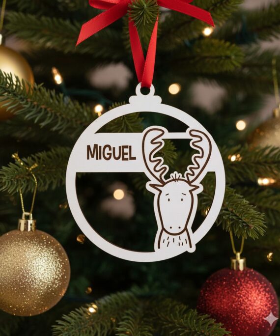 Bola de natal personalizada Alce