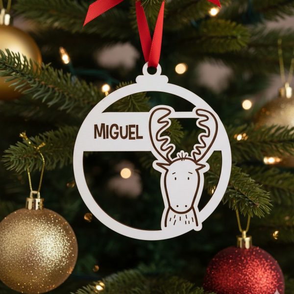 Bola de natal personalizada Alce