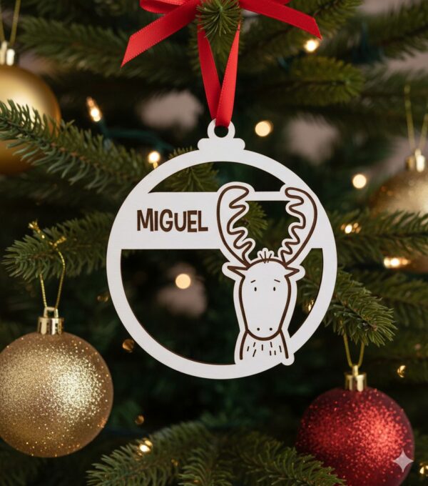 Bola de natal personalizada Alce