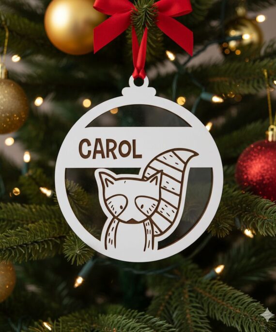 Bola de natal personalizada Esquilo
