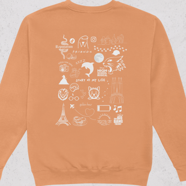 Sweatshirt sem capuz Icones Personalizada